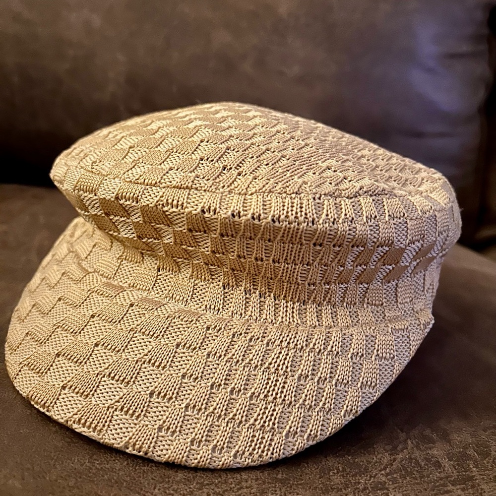 Kangol Beige Woven Cap